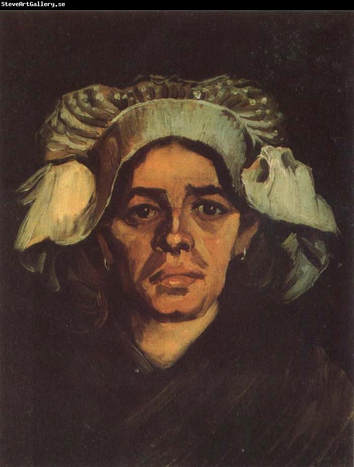 Vincent Van Gogh Head of a Peasant Woman with Whit Cap (nn040